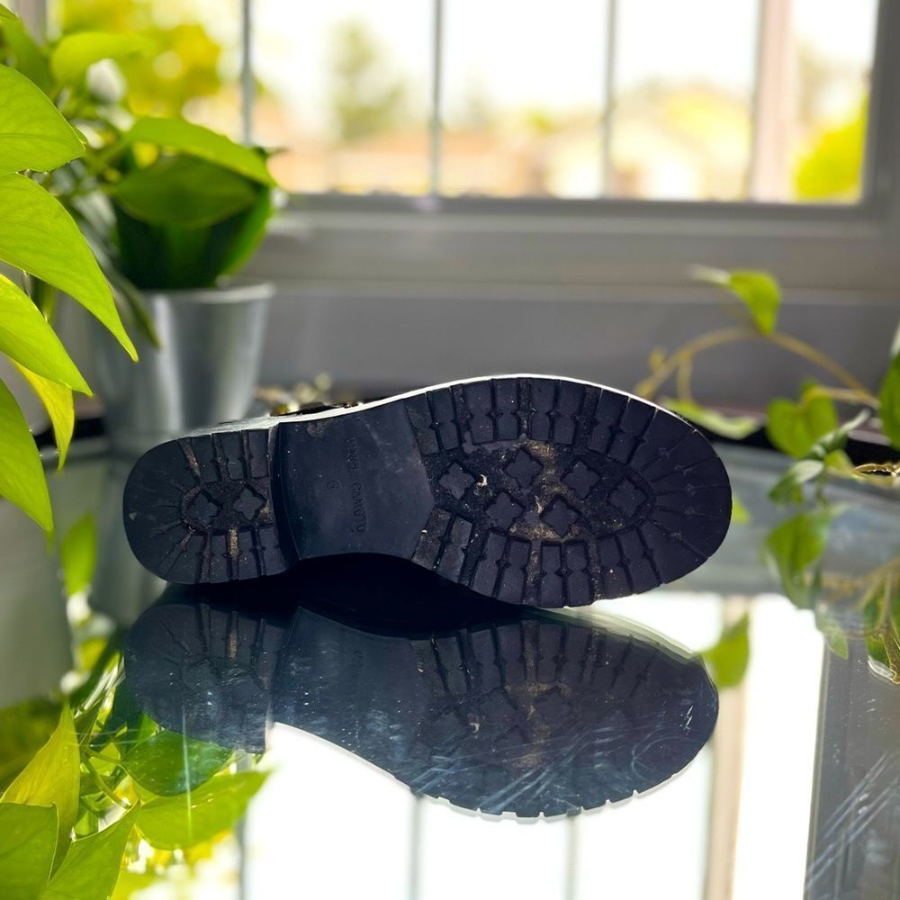 Vince Camuto Rain Boots With Gold Accents Rubber and Black Boots Size 6​​​ - Picture 8 of 14